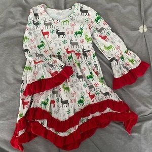Boutique girls holiday dress